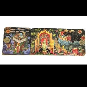 Palekh Coaster Set of 6 Russian Fairy Tales Cork Back NEW